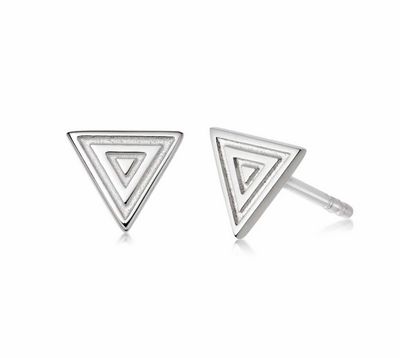 Silver Gold Plated Artisan Stamped Stud Earrings Silver Gold Plated Artisan Stamped Stud Earrings