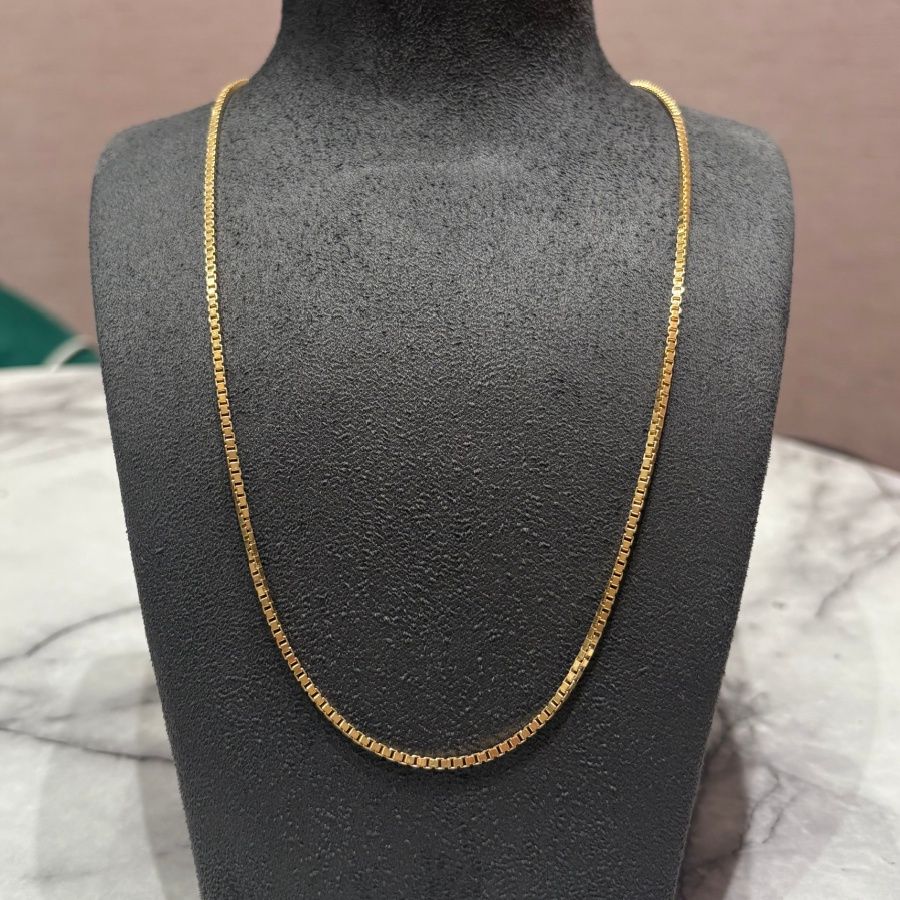 Pre-Owned 9ct Yellow Gold 24” Box Chain 12.4g