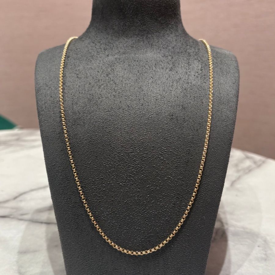 Pre-Owned 9ct Yellow Gold 26” Belcher Chain 10.4g