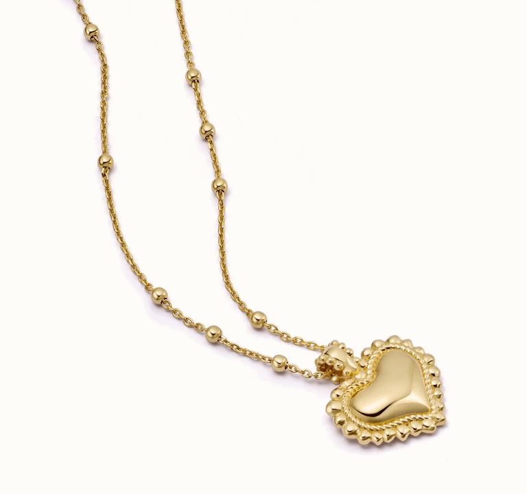 Mini Engravable Bobble Heart Necklace
