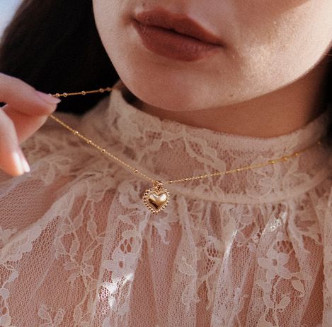 Mini Engravable Bobble Heart Necklace