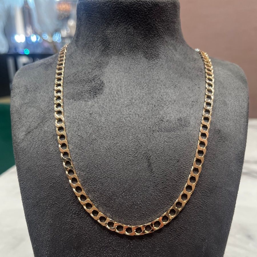 Pre-Owned 9ct Yellow Gold 26” Curb Chain 25.5g