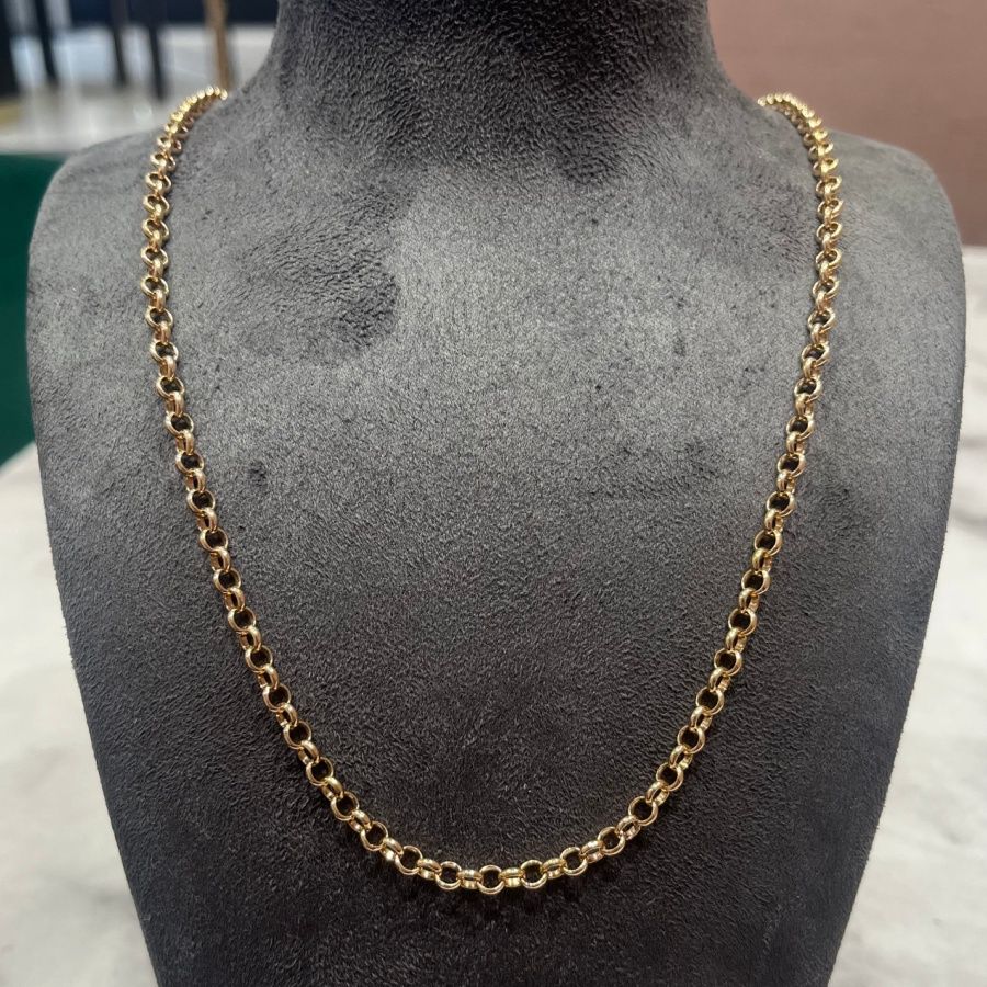 Pre-Owned 9ct Yellow Gold 23” Belcher Chain 16g