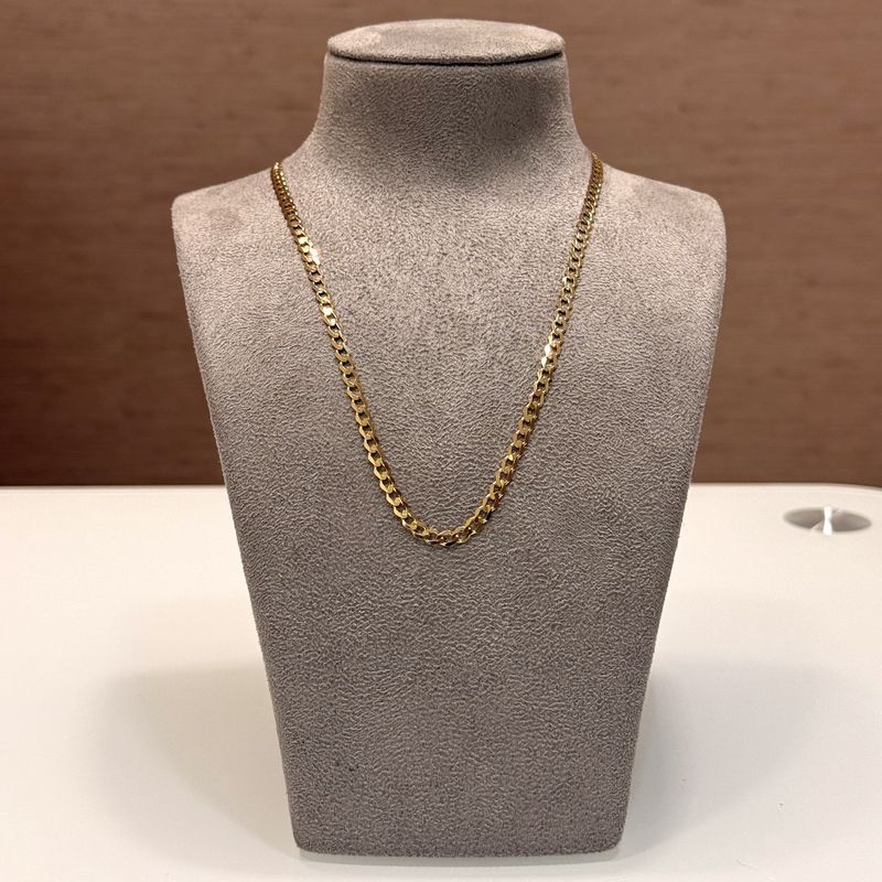 Pre-Owned 9ct Yellow Gold 18” Curb Chain 5.8g