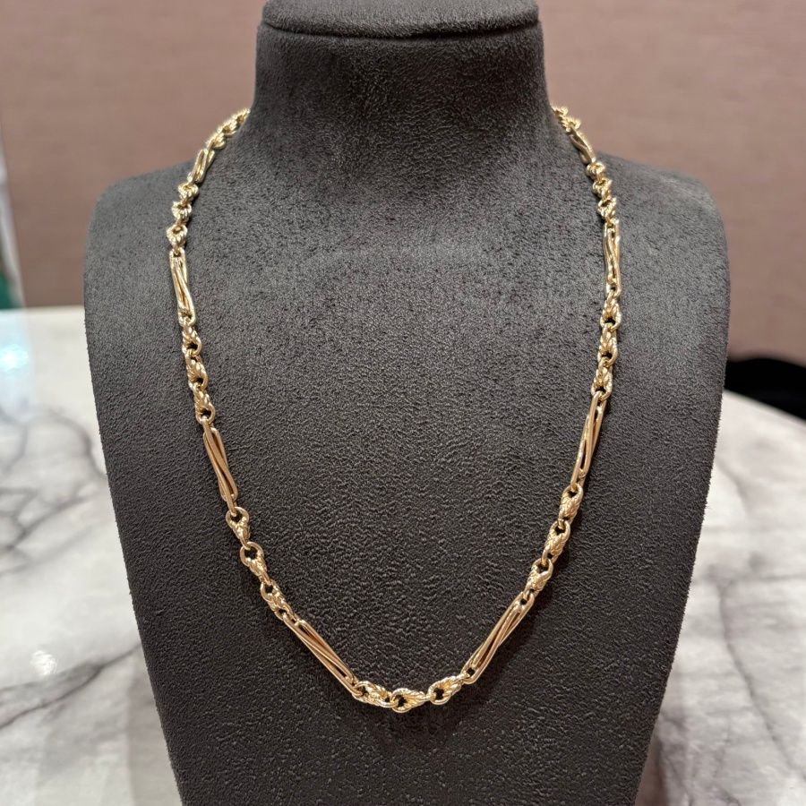 Pre-Owned 9ct Yellow Gold Fancy 18” Chain 26.7g