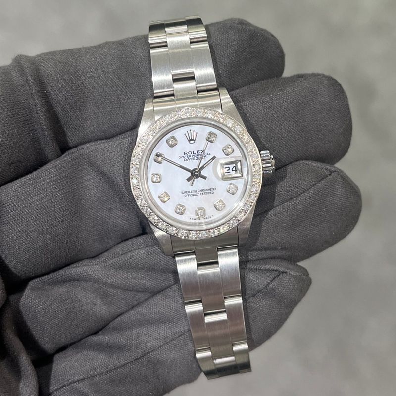 Pre-Owned Rolex Oyster Perpetual Datejust Custom Diamonds 79160