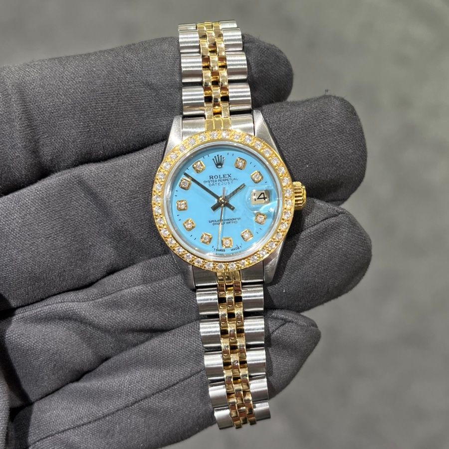 Pre-Owned Rolex Oyster Perpetual Datejust Custom Diamonds