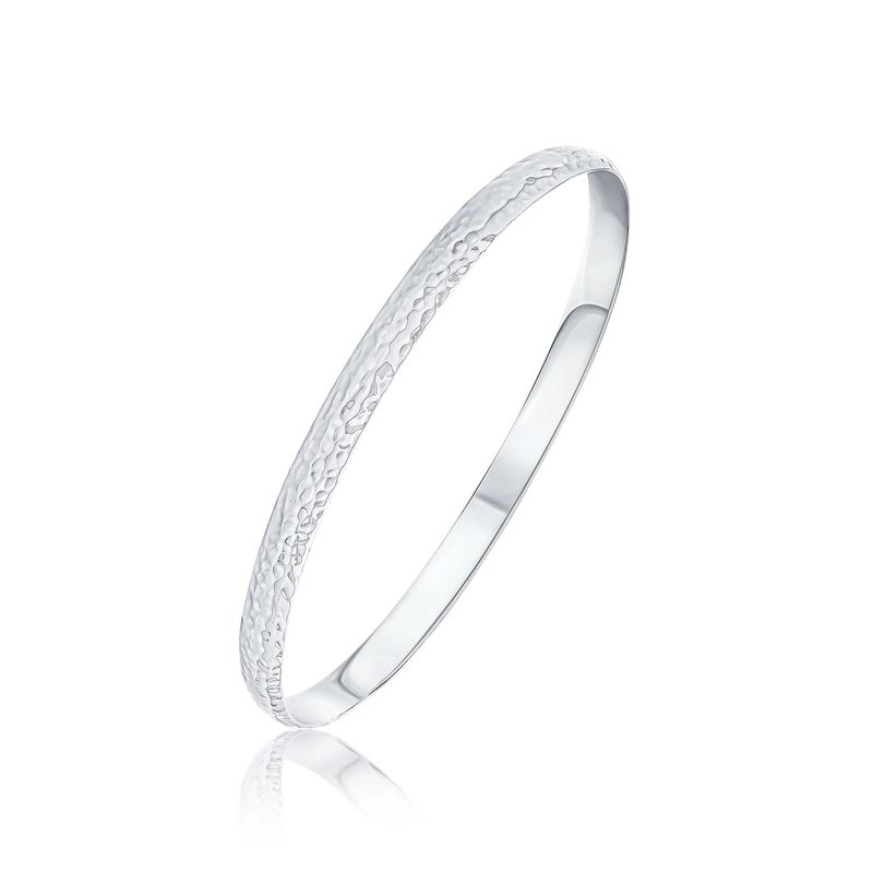 Sterling Silver Hammered Bangle Sterling Silver Hammered Bangle