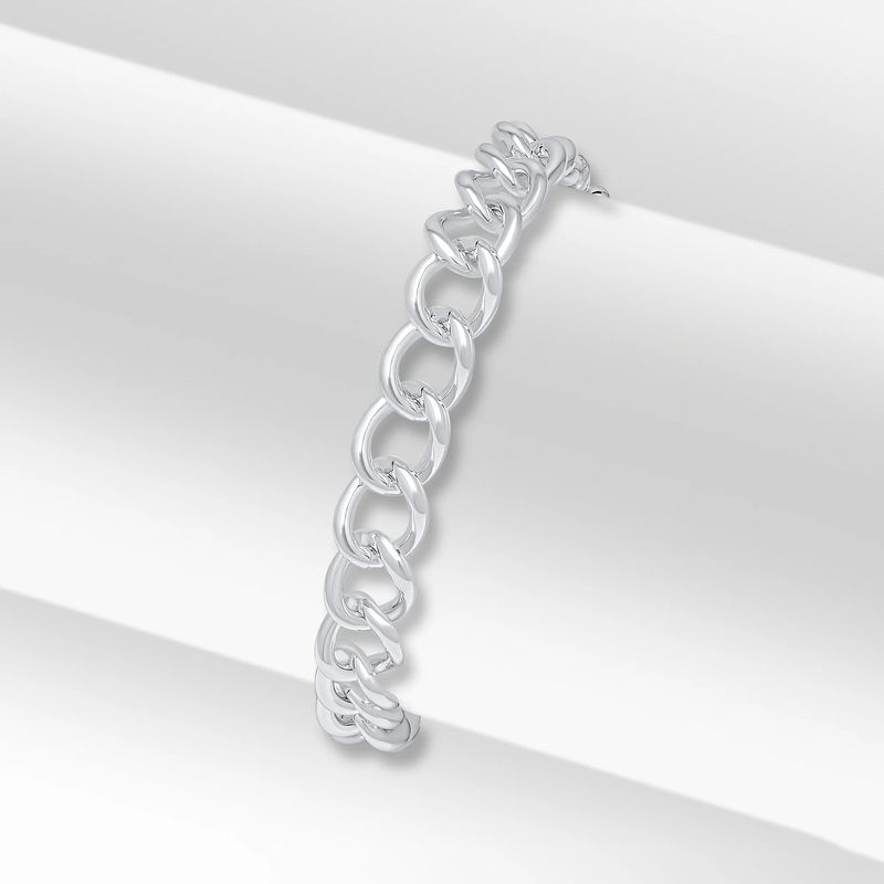 Sterling Silver Handmade Curb Bracelet