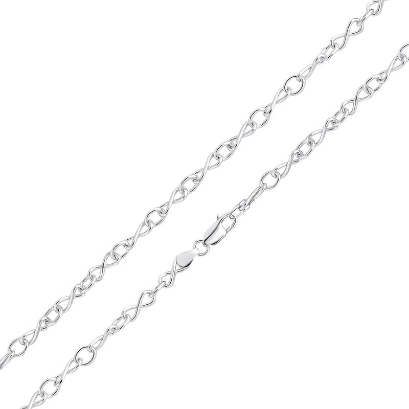Sterling Silver Handmade Infinity Link Bracelet
