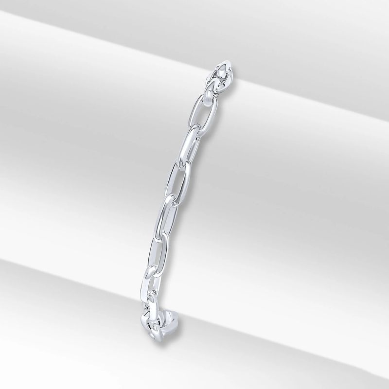 Sterling Silver Handmade Paperchain Bracelet Sterling Silver Handmade Paperchain Bracelet