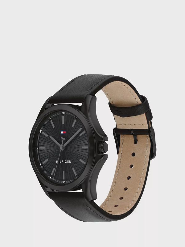 Tommy Hilfiger Men's Bruce Leather Strap Watch