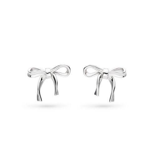 Serenity Ribbon Bow Dainty Stud Earrings