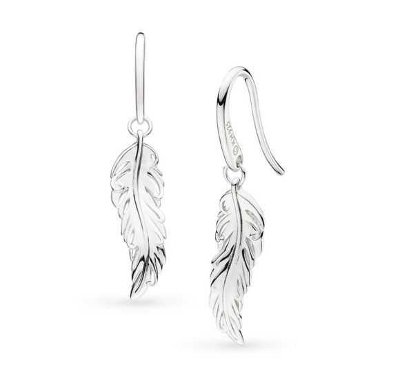 Feather Wisp Drop Earrings