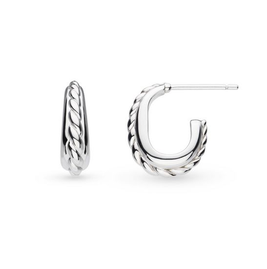 Marina Rope Band Hoop Earrings