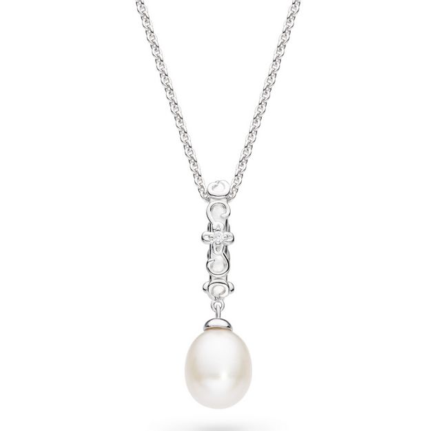 Blossom Flyte Honey Flower Oval Pearl Necklace