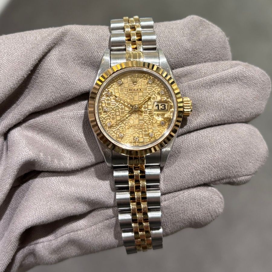 Pre-Owned Rolex Oyster Perpetual Datejust Diamond Dial 69173