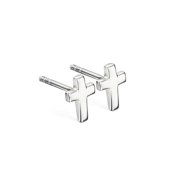 Sterling Silver Eden Cross Earrings