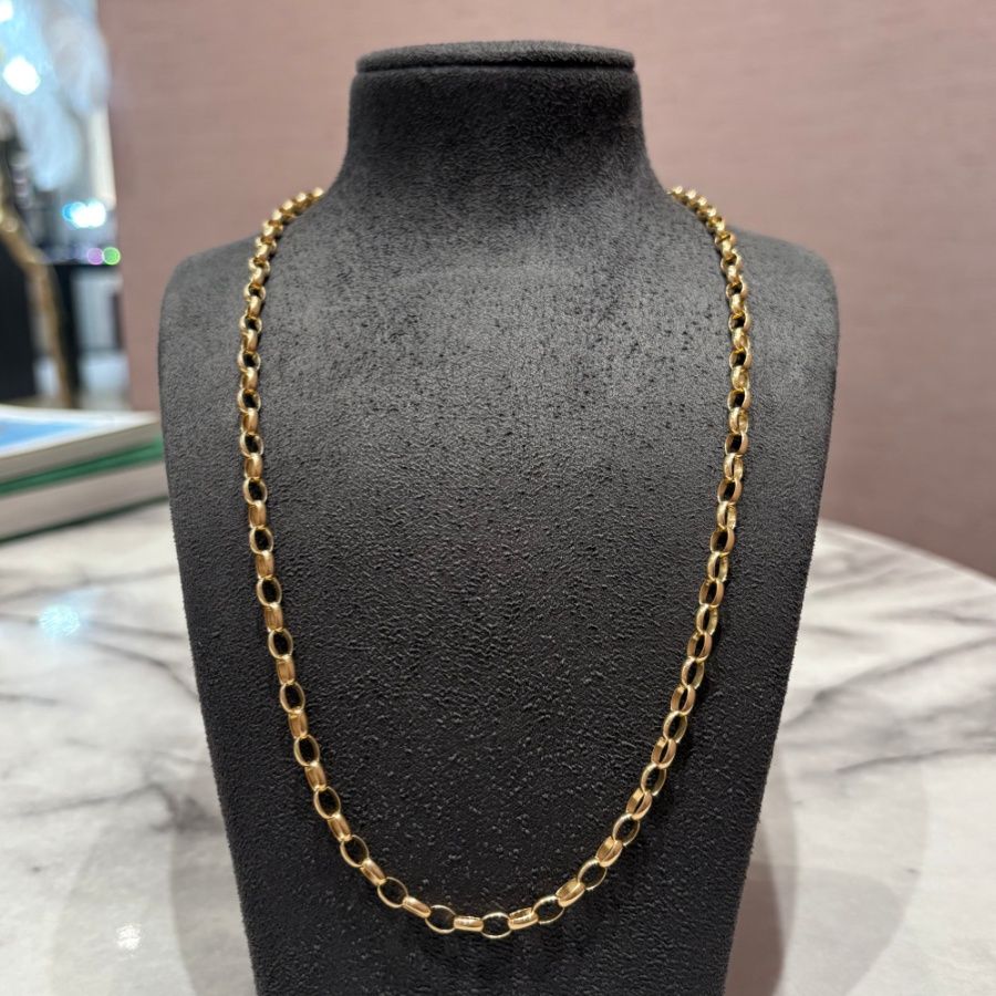 Pre-Owned 9ct Yellow Gold 21” Belcher Chain 16.6g