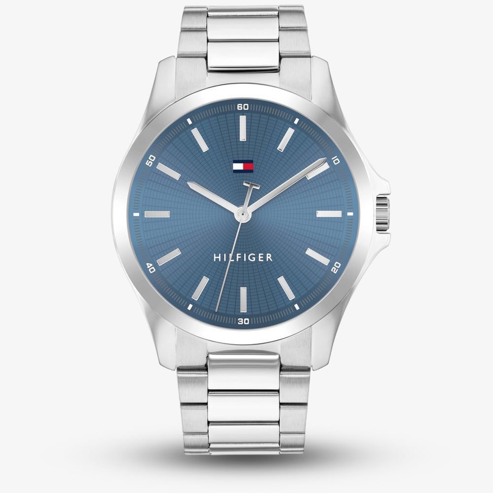 Tommy Hilfiger Bruce (43mm) Light Blue Dial / Stainless Steel Bracelet