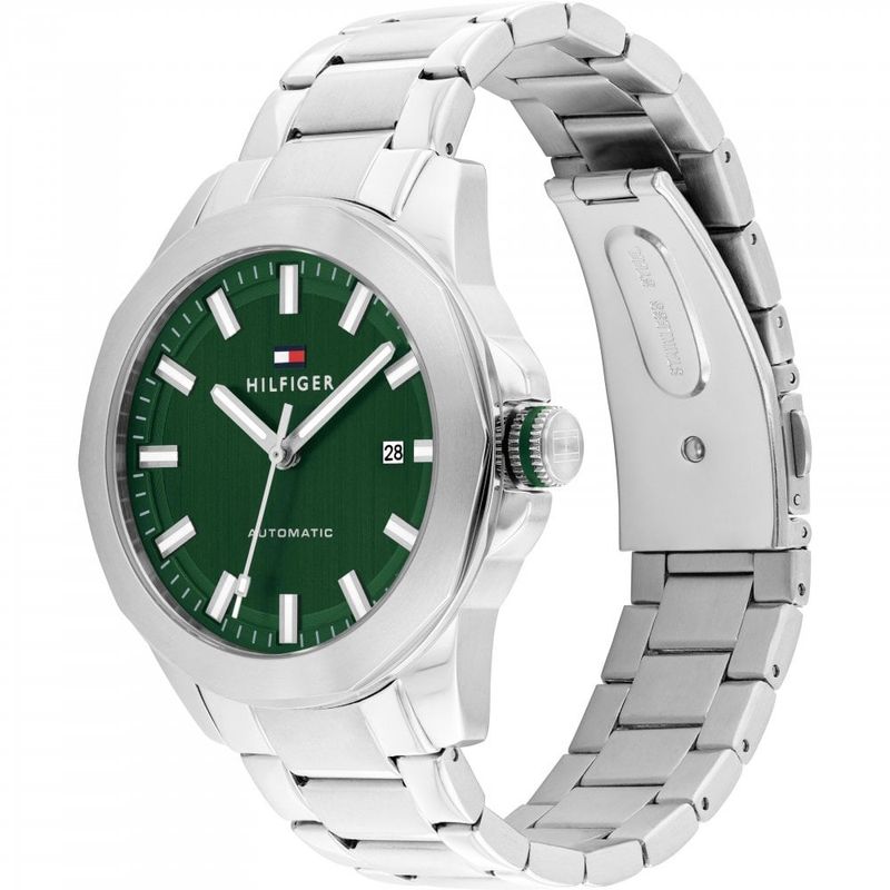Tommy Hilfiger Green 42mm Dial Steel Automatic Gents Watch 1710694