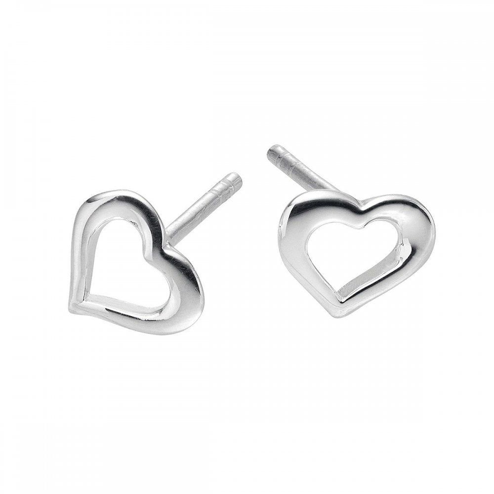 Little Star Elsie Open Heart Stud Earrings