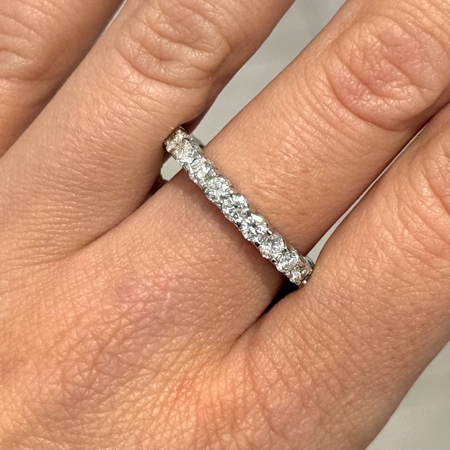 Pre-Owned 18ct White Gold 2.14ct Diamond Full Eternity Ring
