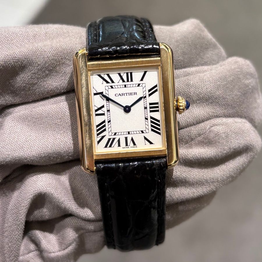 Pre-Owned 18k Cartier Tank Solo Quartz Watch 2743
