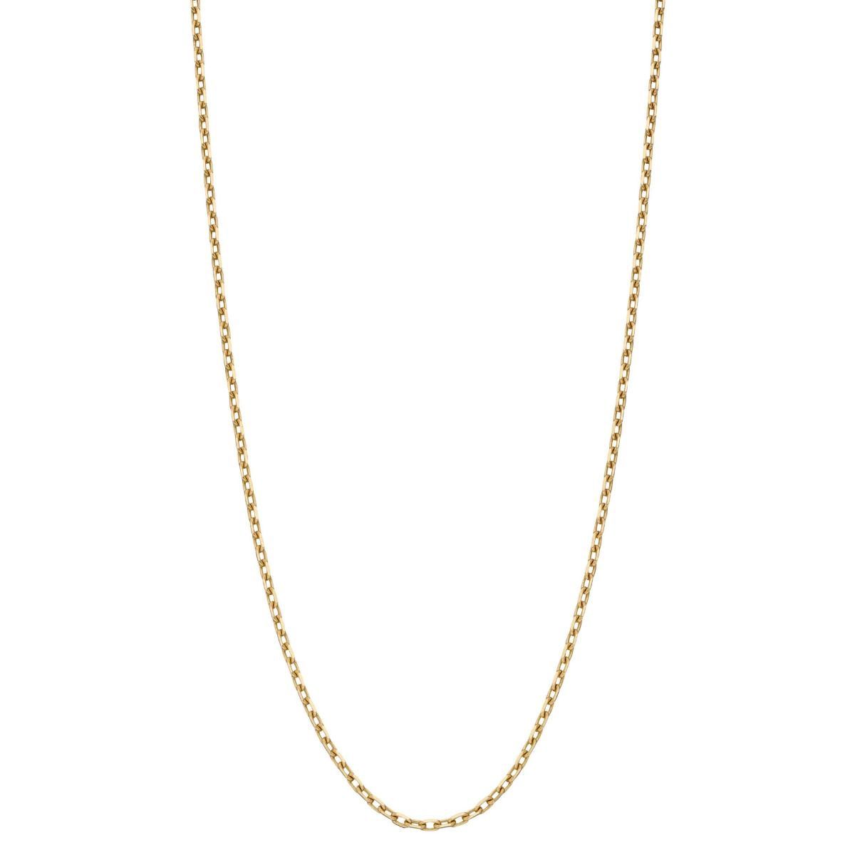 0.7mm Diamond Cut Trace Chain 56cm-61cm in 9ct Gold