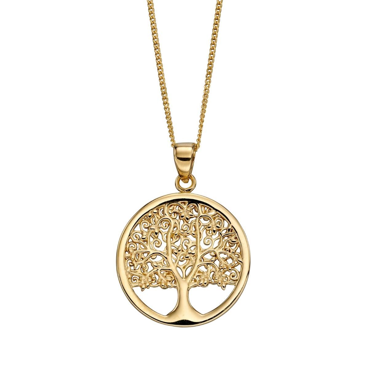 Detailed Tree of Life Pendant in 9ct Gold