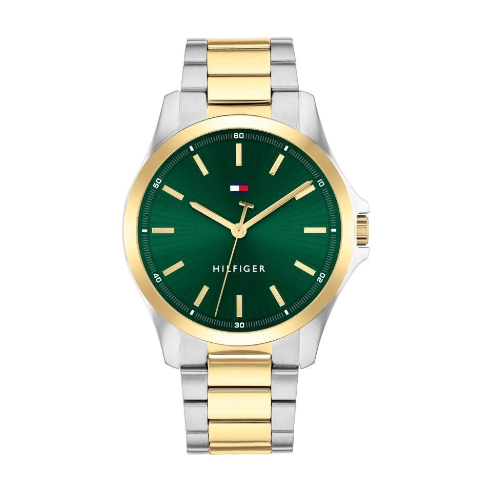 Tommy Hilfiger Bruce 43mm Textured Green Dial Watch 1792192