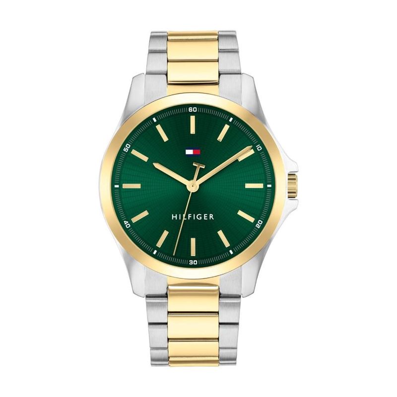 Tommy Hilfiger Bruce 43mm Textured Green Dial Watch 1792192