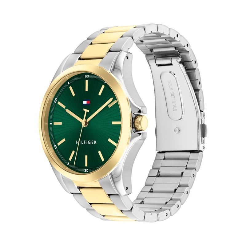 Tommy Hilfiger Bruce 43mm Textured Green Dial Watch 1792192