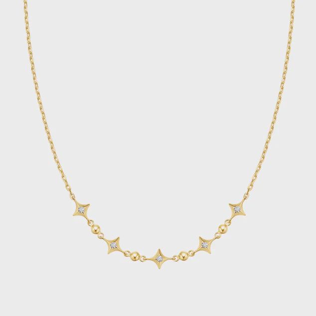 Sparkling Star Station Necklace