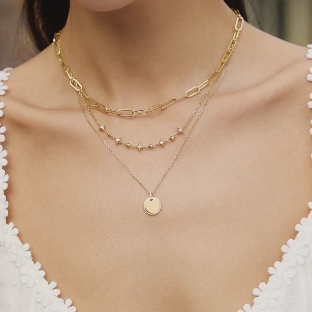Sparkling Star Station Necklace