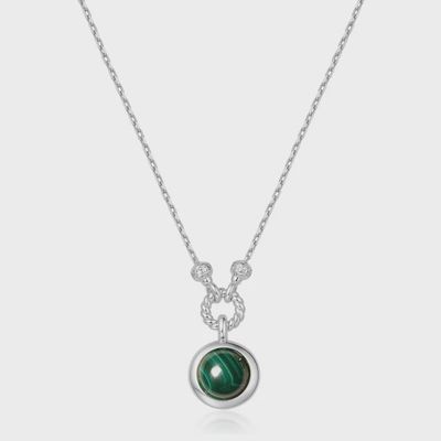 Silver Malachite Reversible Vacation Necklace Silver Malachite Reversible Vacation Necklace