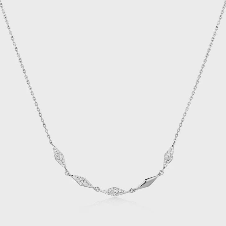 Silver Multi Sparkle Necklace, Colour: Silver
