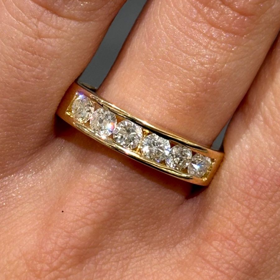 Pre-Owned 18ct Yellow Gold 0.75ct Diamond Eternity Ring