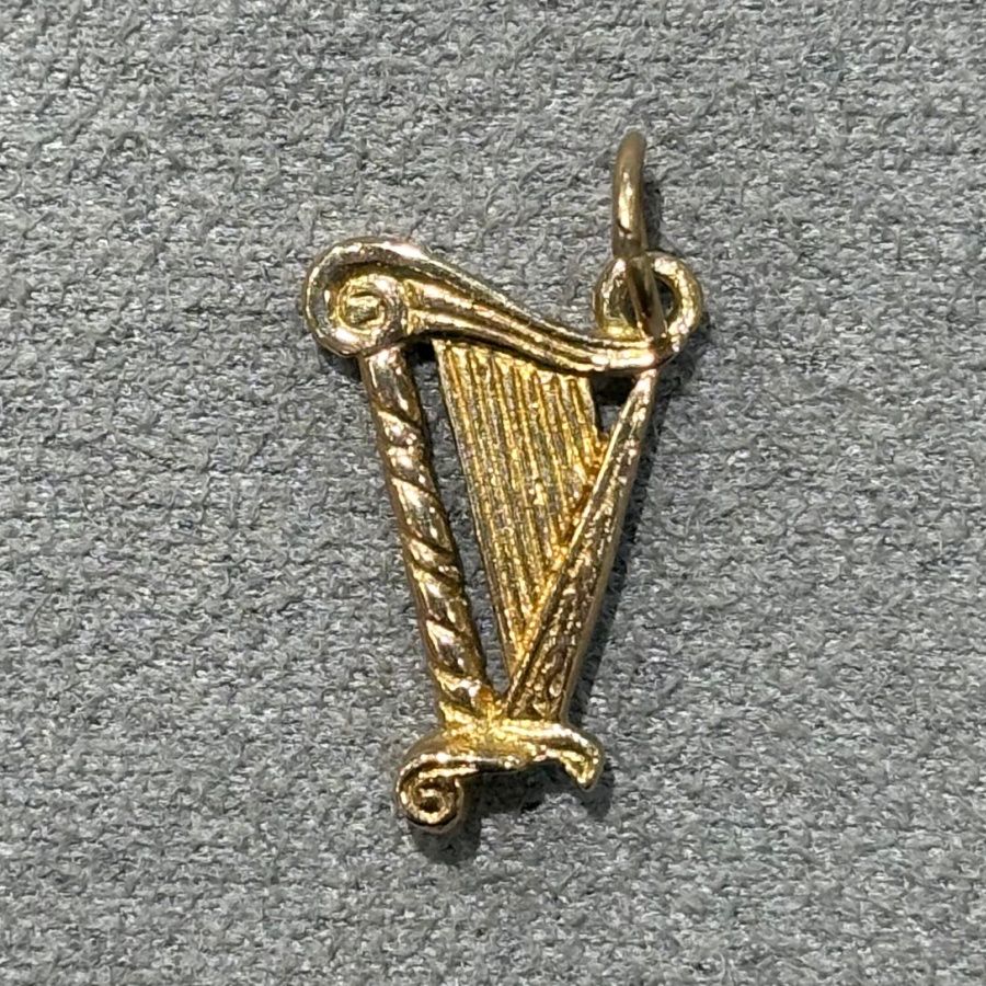 Pre-Owned 9ct Yellow Gold Harp Charm