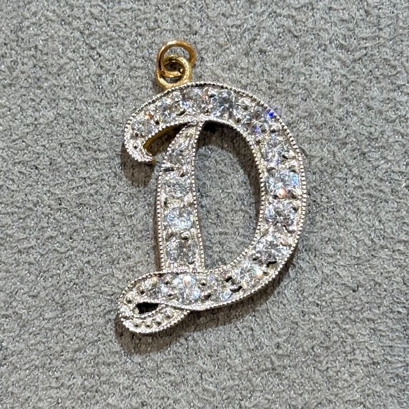 Pre-Owned 9ct Yellow Gold Initial &#39;D&#39; Charm