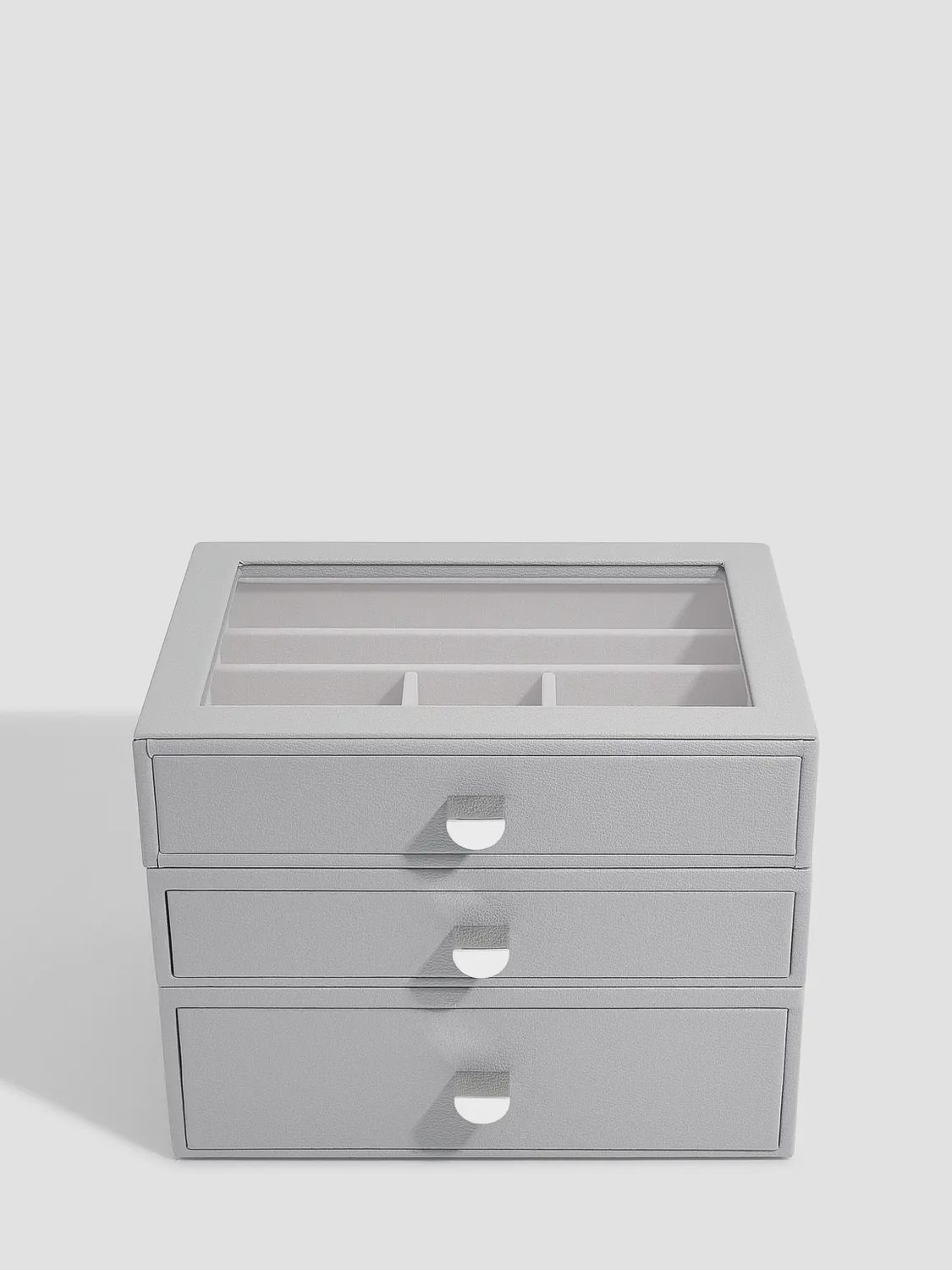 Classic Jewellery Box in Pebble Grey