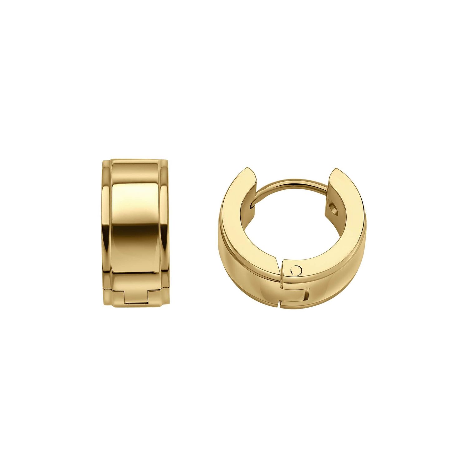 Fred Bennett Stainless Steel Gold Plated Stainless Steel Hoop Earrings