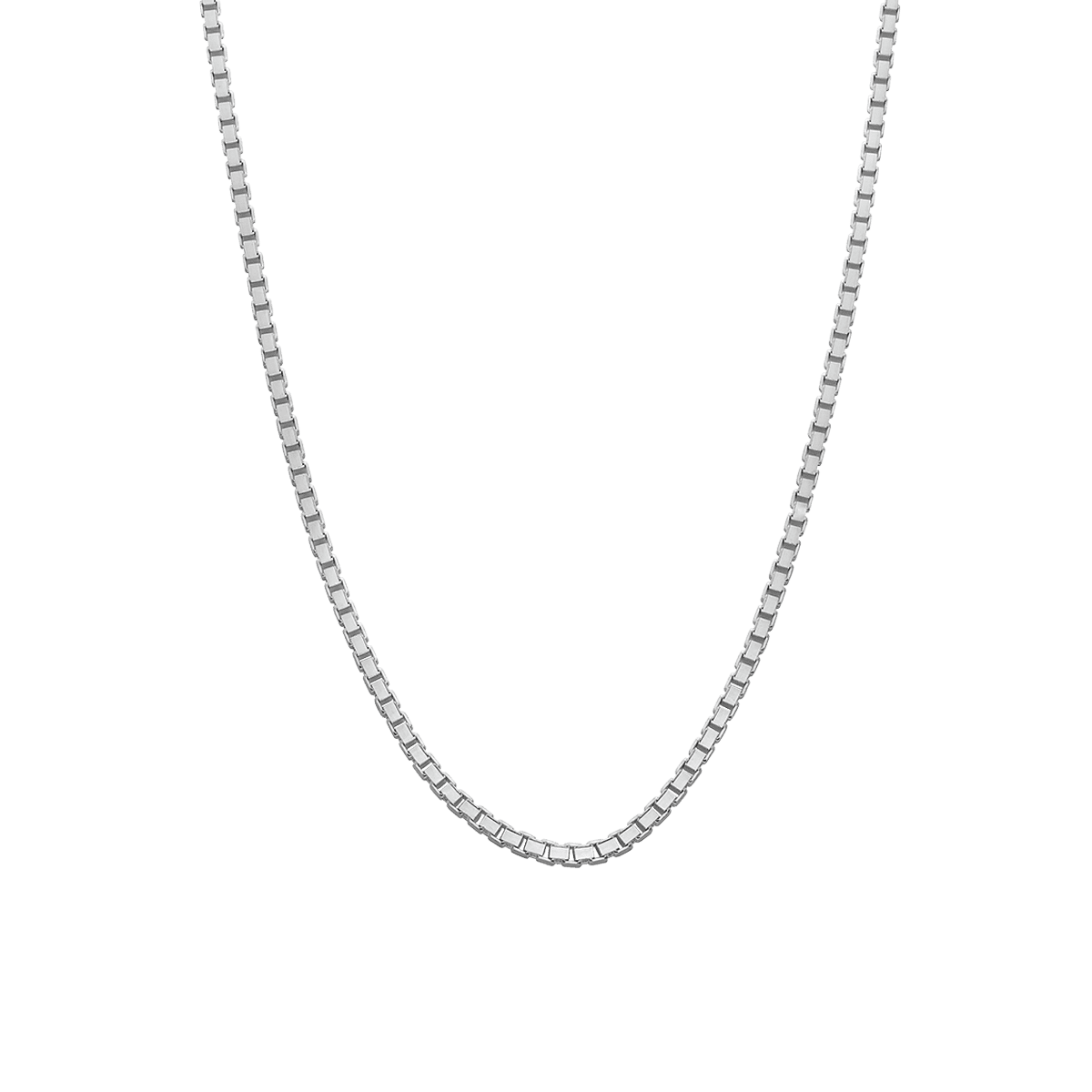 Jasper Boys 44cm Silver Box Chain