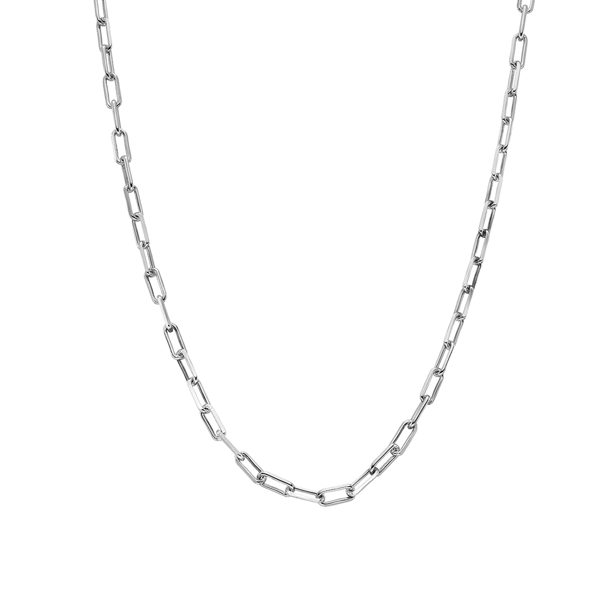 Claude Boys Silver Open Link Chain