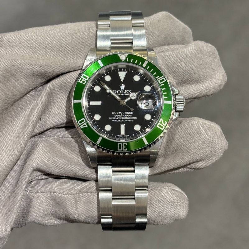 Pre-Owned Rolex Submariner Date &#39;Kermit&#39; Automatic Gents Watch 16610