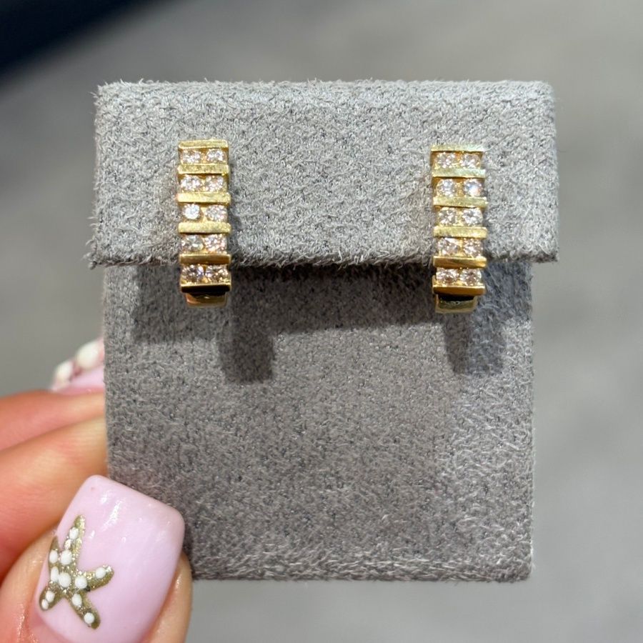 Pre-Owned 18ct Yellow Gold 0.50ct Diamond Stud Earrings