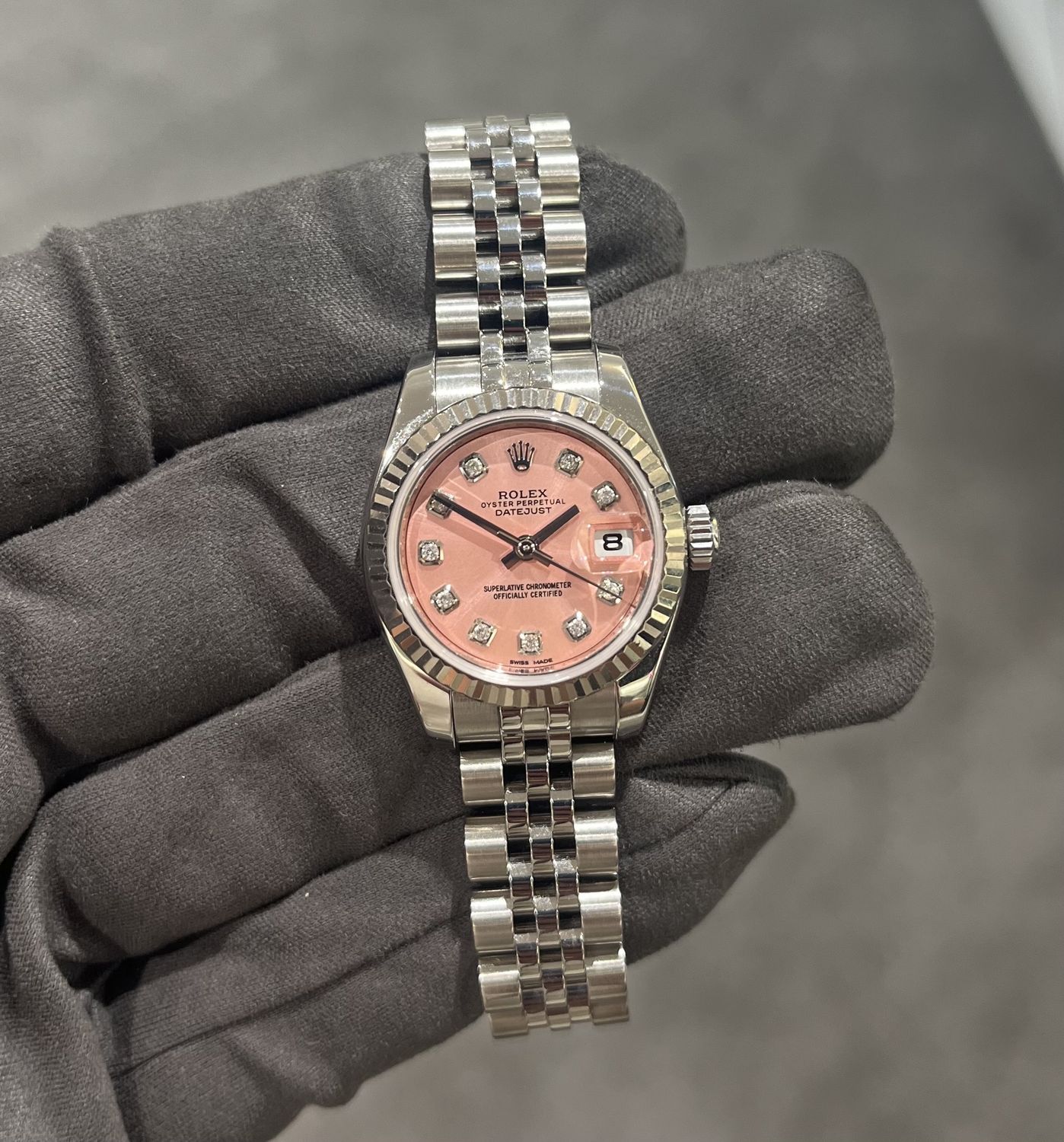 Pre-Owned Rolex Oyster Perpetual Datejust Steel Ladies Watch 179174