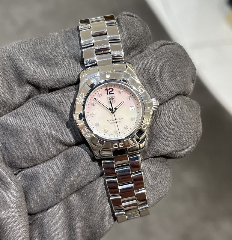 Pre-Owned Tag Heuer Aquaracer Diamond Ladies Watch WAF1415