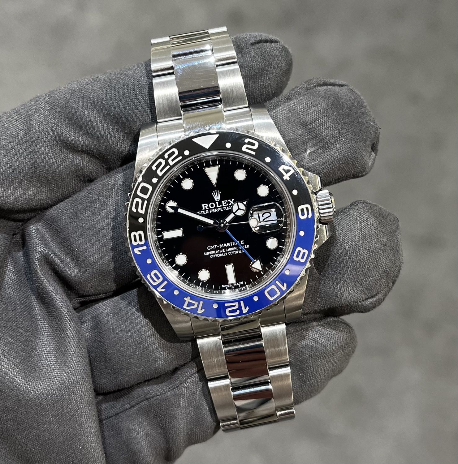 Pre-Owned Rolex GMT II ‘Batman’ Steel Gents Watch 116710BLNR