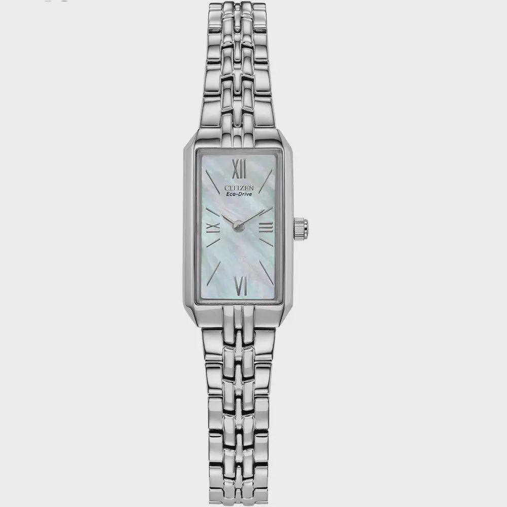 Citizen Eco Drive Silhouette Watch, Colour: Silver coloured